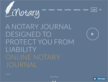 Tablet Screenshot of myinotary.com